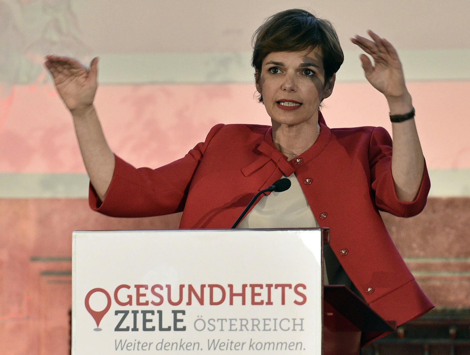 Pamela Rendi-Wagner im Rahmen eines Festaktes "Fünf Jahre Gesundheitsziele Österreich".