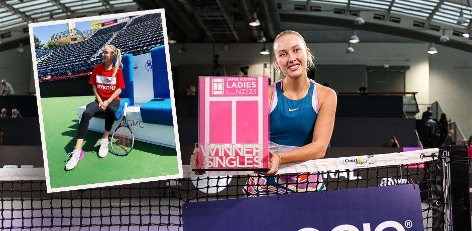 Anastasia Potapova erschien plötzlich mit einem pikanten Fußball-Trikot. 