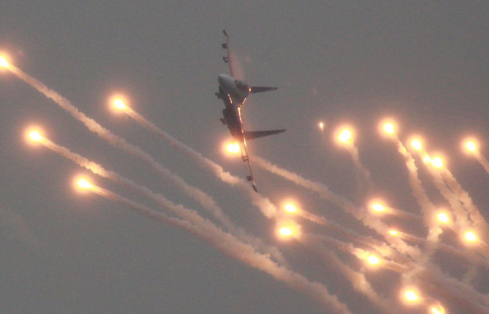 Dramatischer Zwischenfall: Ein russischer Kampfjet des Typs SU-27 (im Bild) stieß mit einer US-Drohne zusammen.