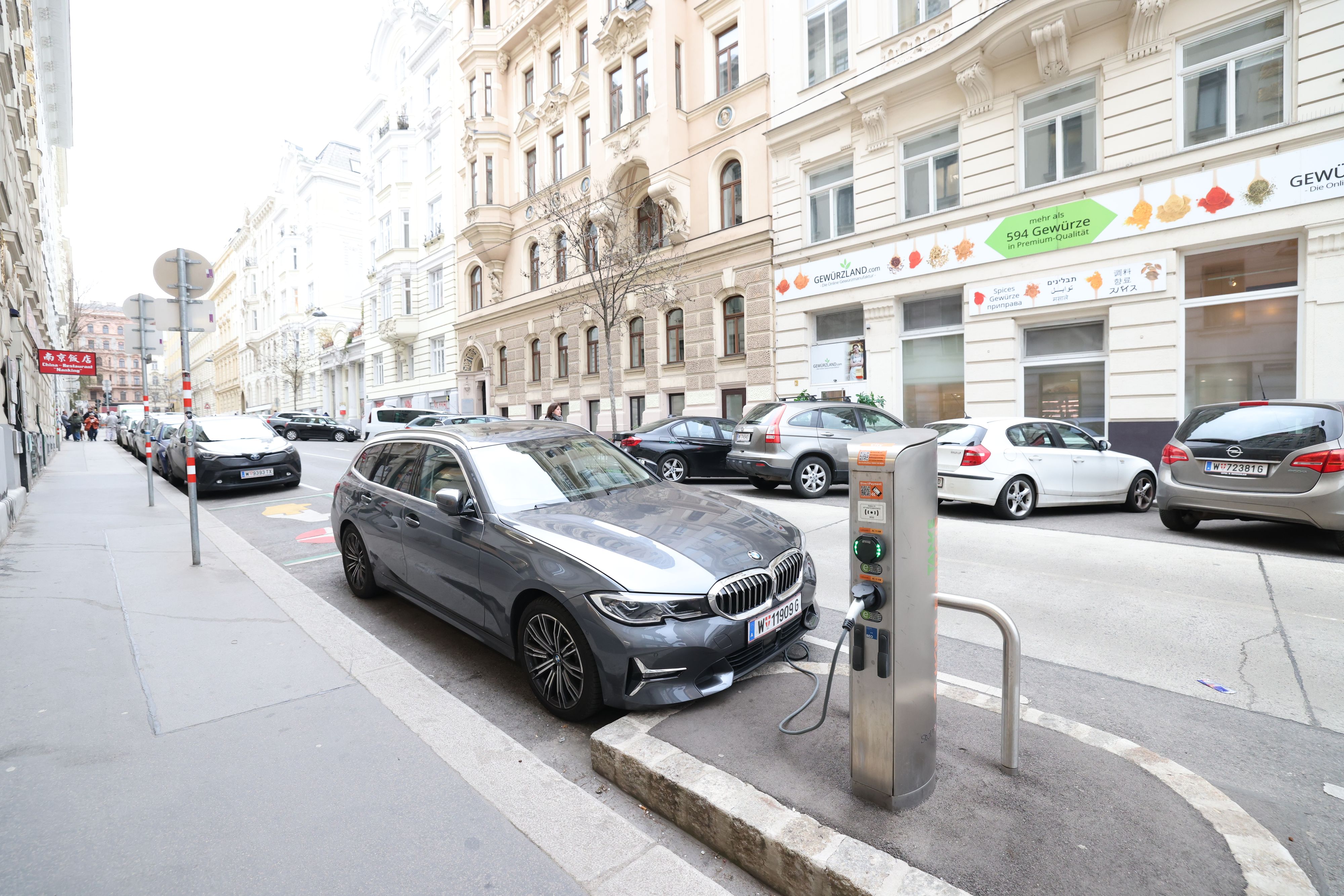 Ärger mit E-Ladestation in Wien-Mariahilf. 