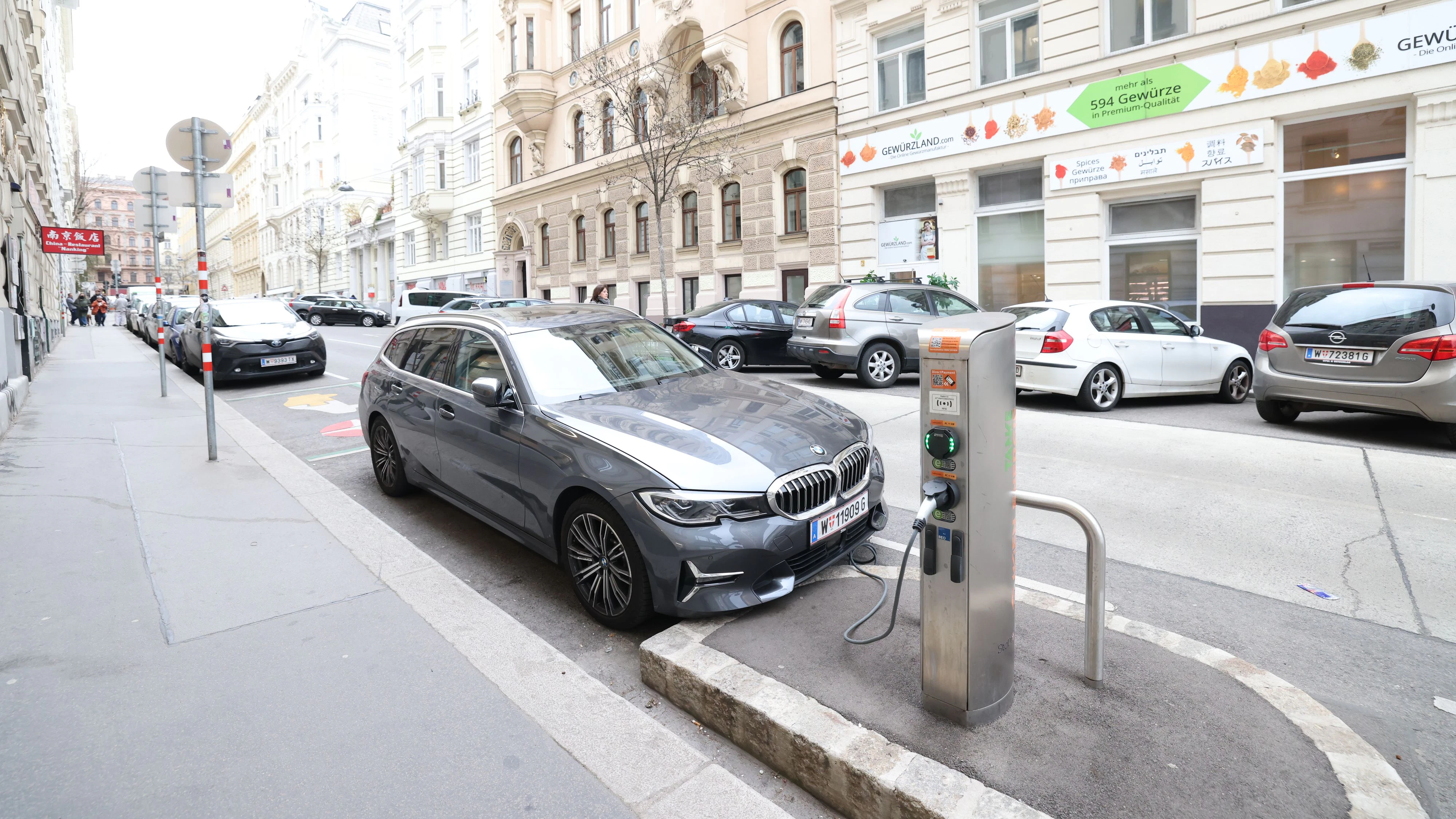 Ärger mit E-Ladestation in Wien-Mariahilf. 