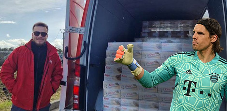 Yann Sommer erhielt einen LKW voll Schokolade, die wurde gespendet. 