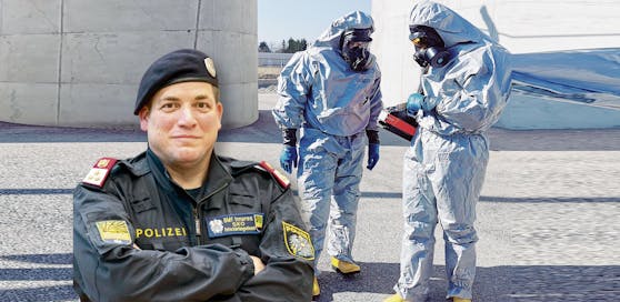 Zwei "Gefahrenstoffkundige Organe" der Polizei waren als erste vor Ort. Der Sprengstoff-Sachkundige Markus Kreilmeier meint: "Das ist kein Alltags-Fund."
