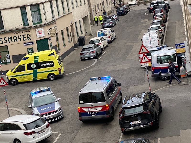 Auf der Aßmayergasse kam es zu einer Festnahme.