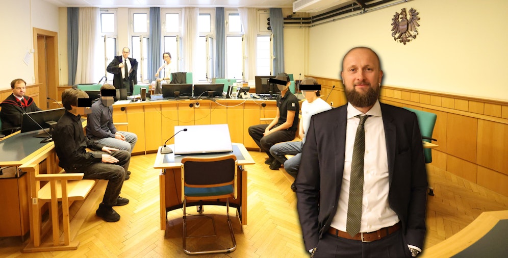 Florian Kreiner verteidigte zwei der vier Verdächtigen vor Gericht.