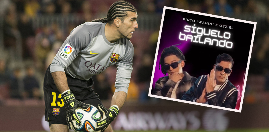 Der ehemalige Barcelona-Torwart Jose Manuel Pinto ist nun ein Pipstar. 