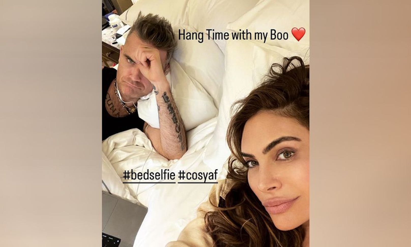 Ayda gewährt auf Instagram öfter private Einblicke in ihr Leben mit Robbie Williams.