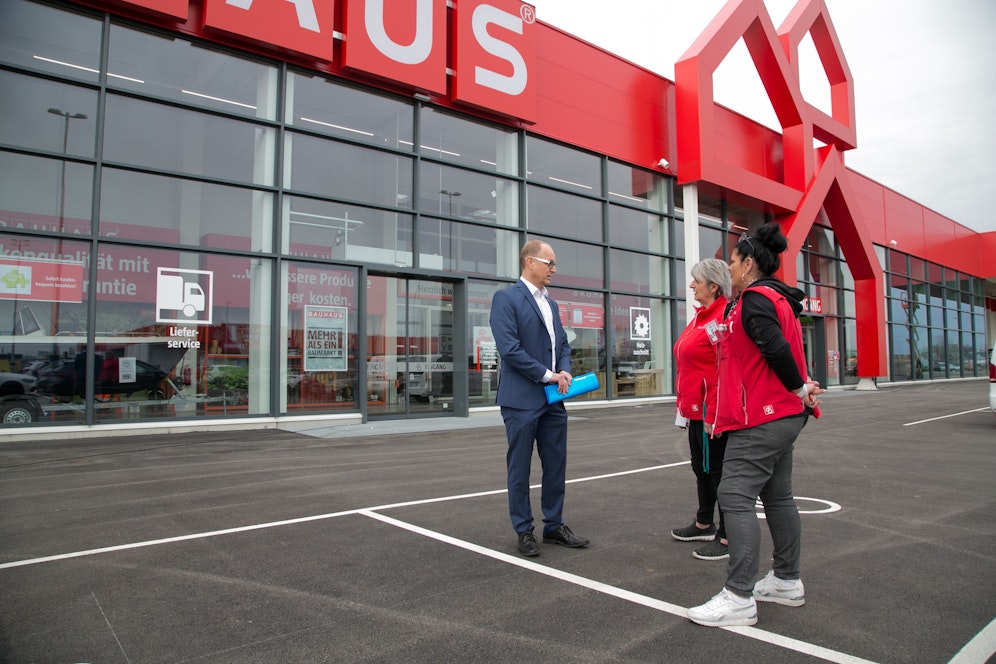 Der neue Bauhaus-Standort in Sankt Pölten.