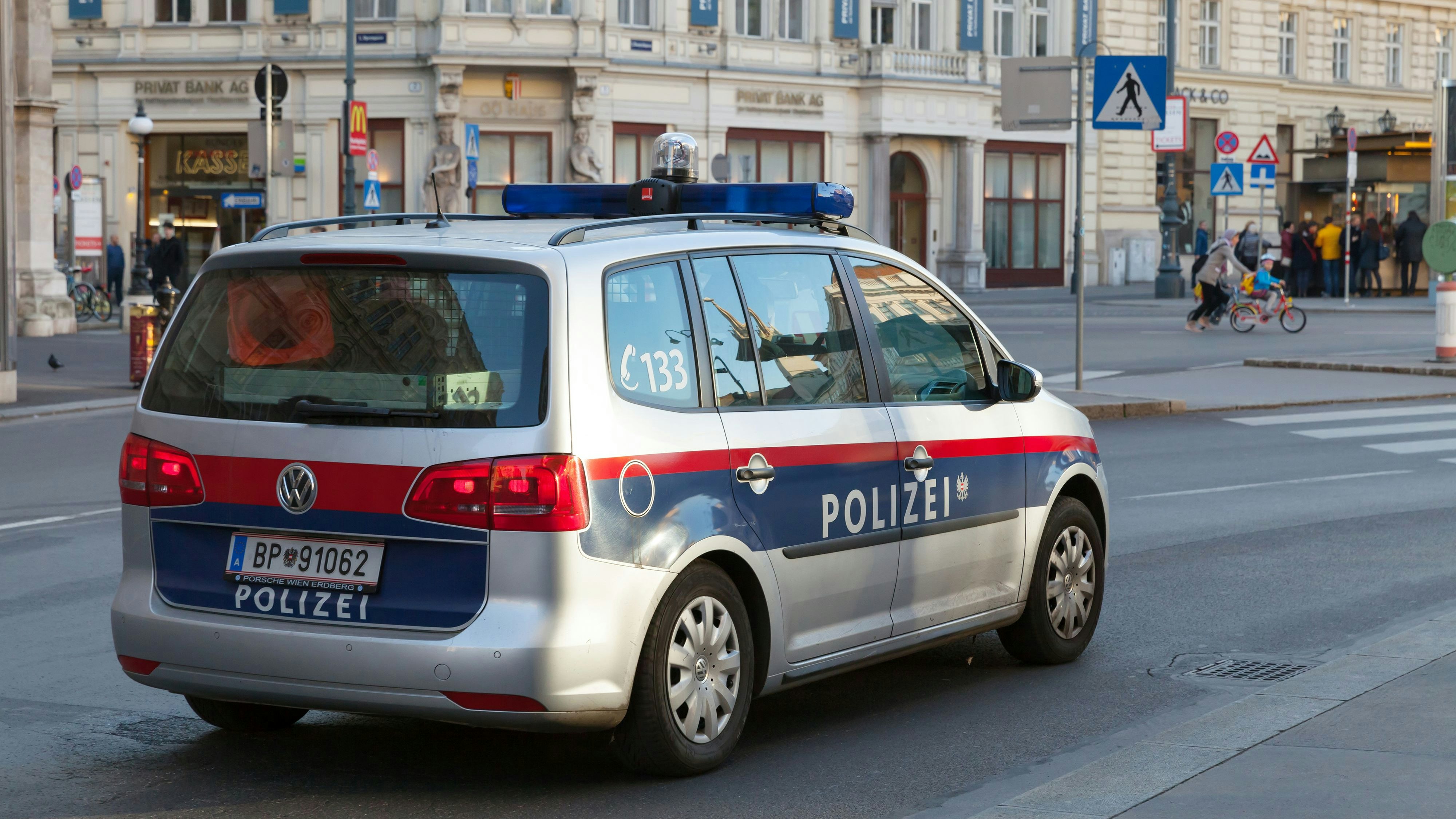 Polizeieinsatz in Wien. (Symbolbild)