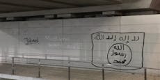IS-Graffitis in St. Pölten - Polizei sucht Sprayer