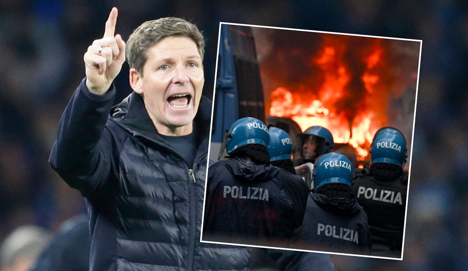 Frankfurt-Coach Glasner ist nach den Ausschreitungen in Neapel verärgert