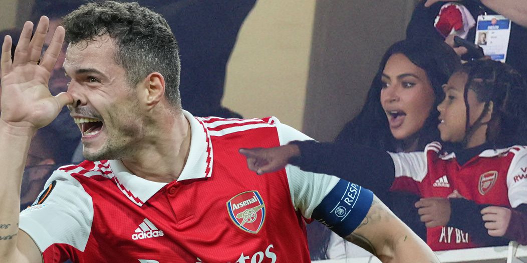 Kim Kardashian und Tochter North West beim Arsenal-Spiel rund um Granit Xhaka.