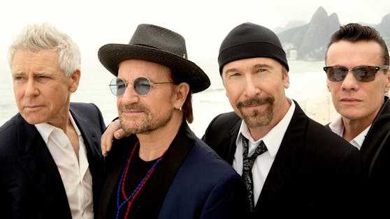 U2 sind zurück: Adam Clayton, Bono, The Edge und Larry Mullen.