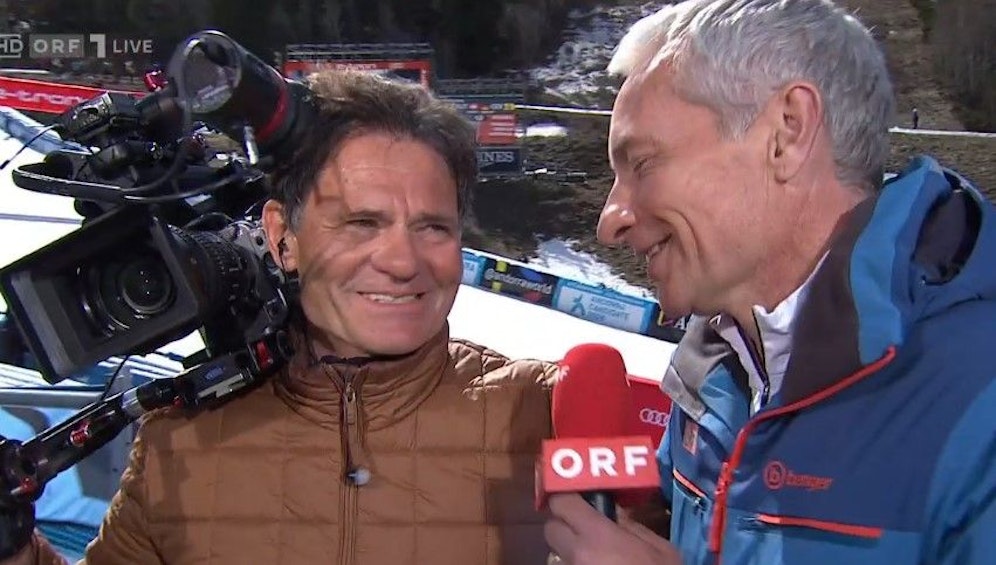 Alexander Roschanek und Rainer Pariasek im ORF-Interview.