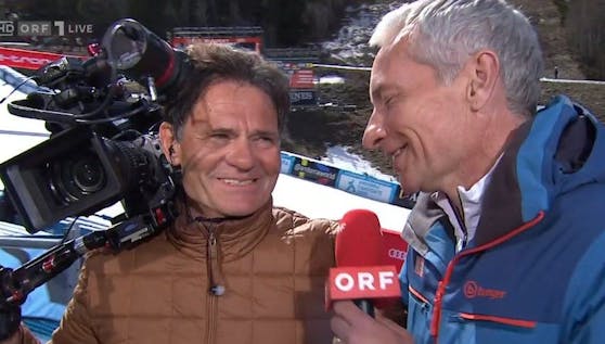 Alexander Roschanek und Rainer Pariasek im ORF-Interview.