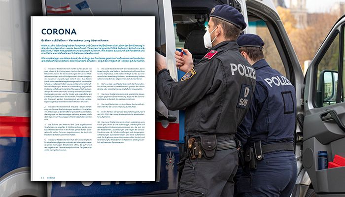 Strafen, Impfschäden: In Niederösterreich wird ein 30-Millionen-Euro-Fonds aufgelegt für "Corona-Entschädigungen". 