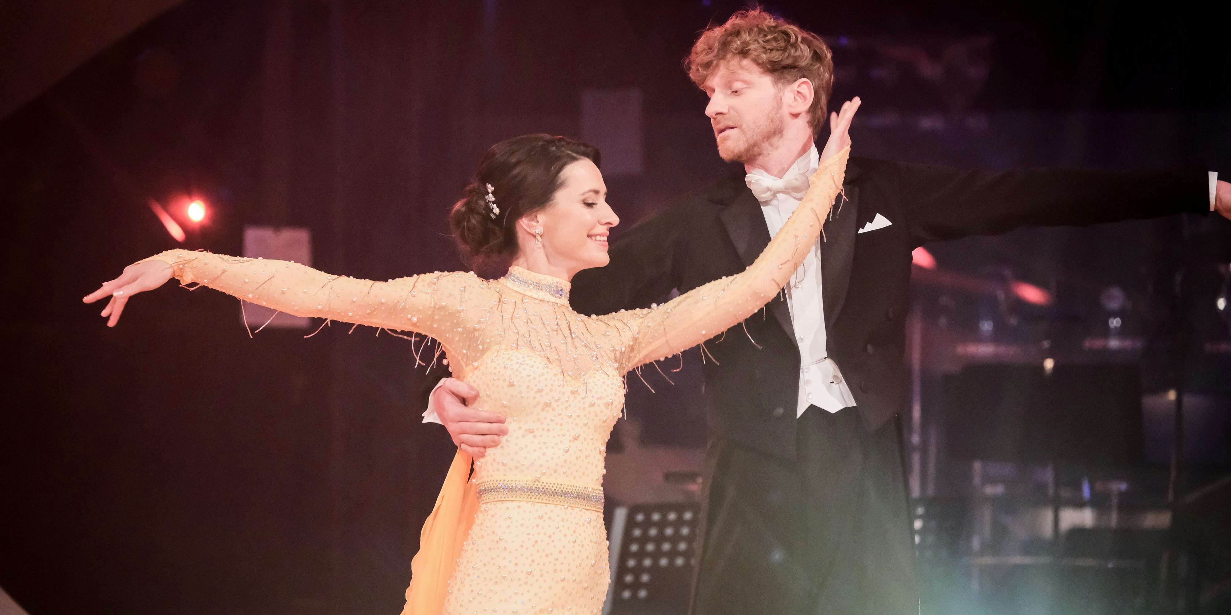 "Dancing Stars 2023", "Probe." Neun Paare treten an, um Jury und Publikum von ihrem Können zu überzeugen.Im Bild: Lucas Fendrich & Lenka Pohoralek.  SENDUNG: ORF1 - FR - 17.03.2023 - 20:15 UHR. - Veroeffentlichung fuer Pressezwecke honorarfrei ausschliesslich im Zusammenhang mit oben genannter Sendung oder Veranstaltung des ORF bei Urhebernennung.  Foto: ORF/Hans Leitner.  Anderweitige Verwendung honorarpflichtig und nur nach schriftlicher Genehmigung der ORF-Fotoredaktion.  Copyright: ORF, Hugo-Portisch-Gasse 1, A-1136 Wien, Tel. +43-(0)1-87878-13606