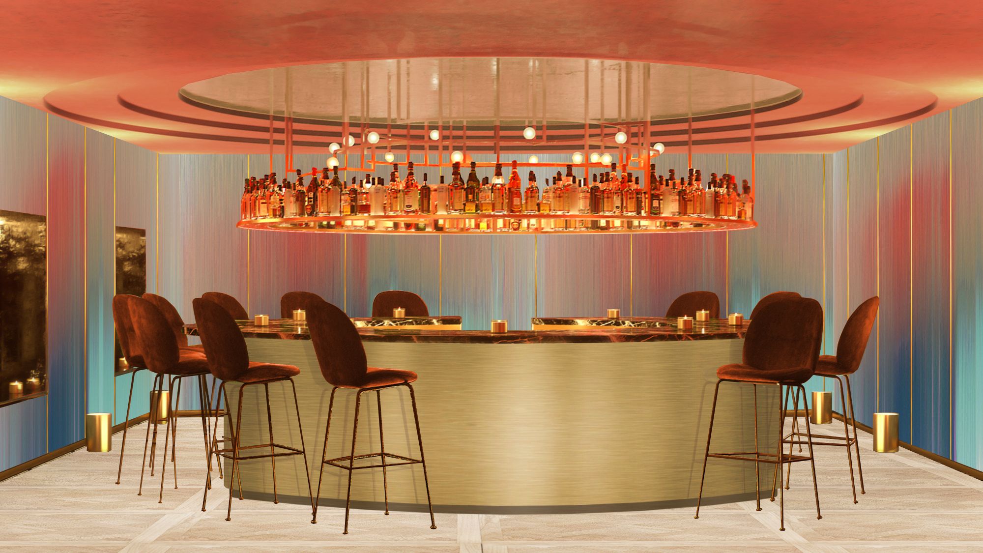 Ein weiterer Bar-Hotspot in Wien: Die Donnersmarkt Apero Bar.