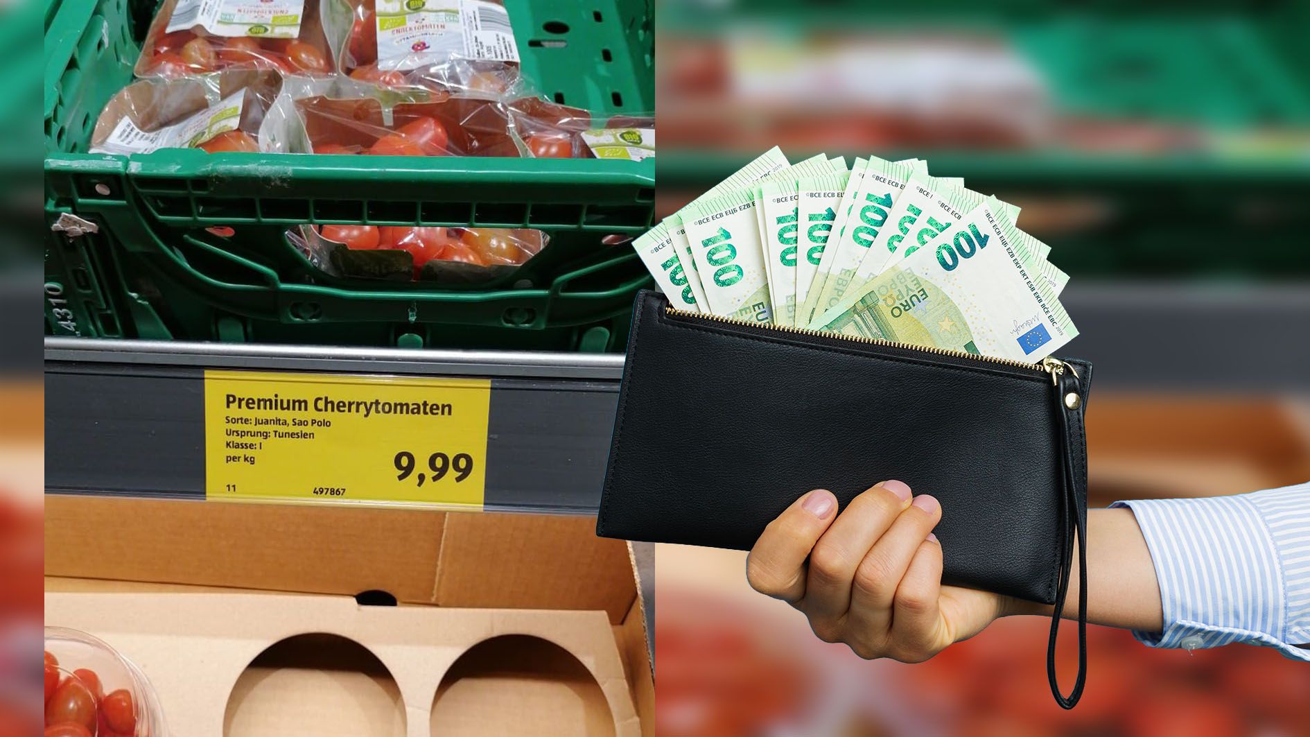 "Heute"-Leser konnte seinen Augen nicht trauen, als er im Supermarkt Tomaten kaufen wollte.