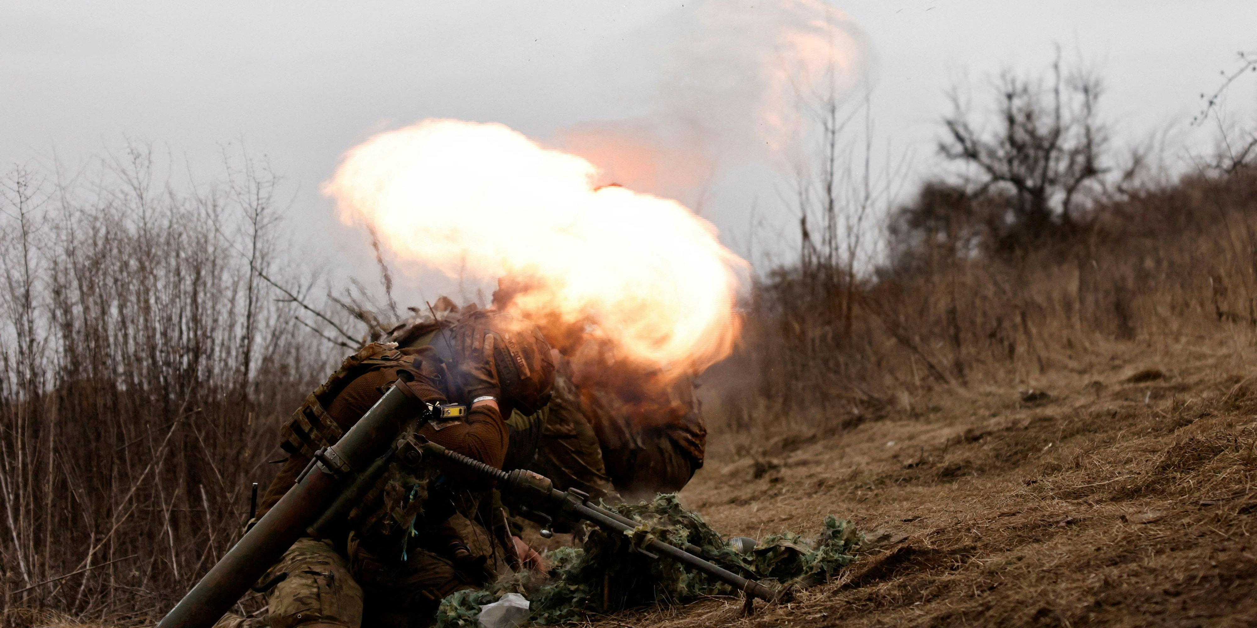 Kämpfe an der Frontlinie bei Bachmut