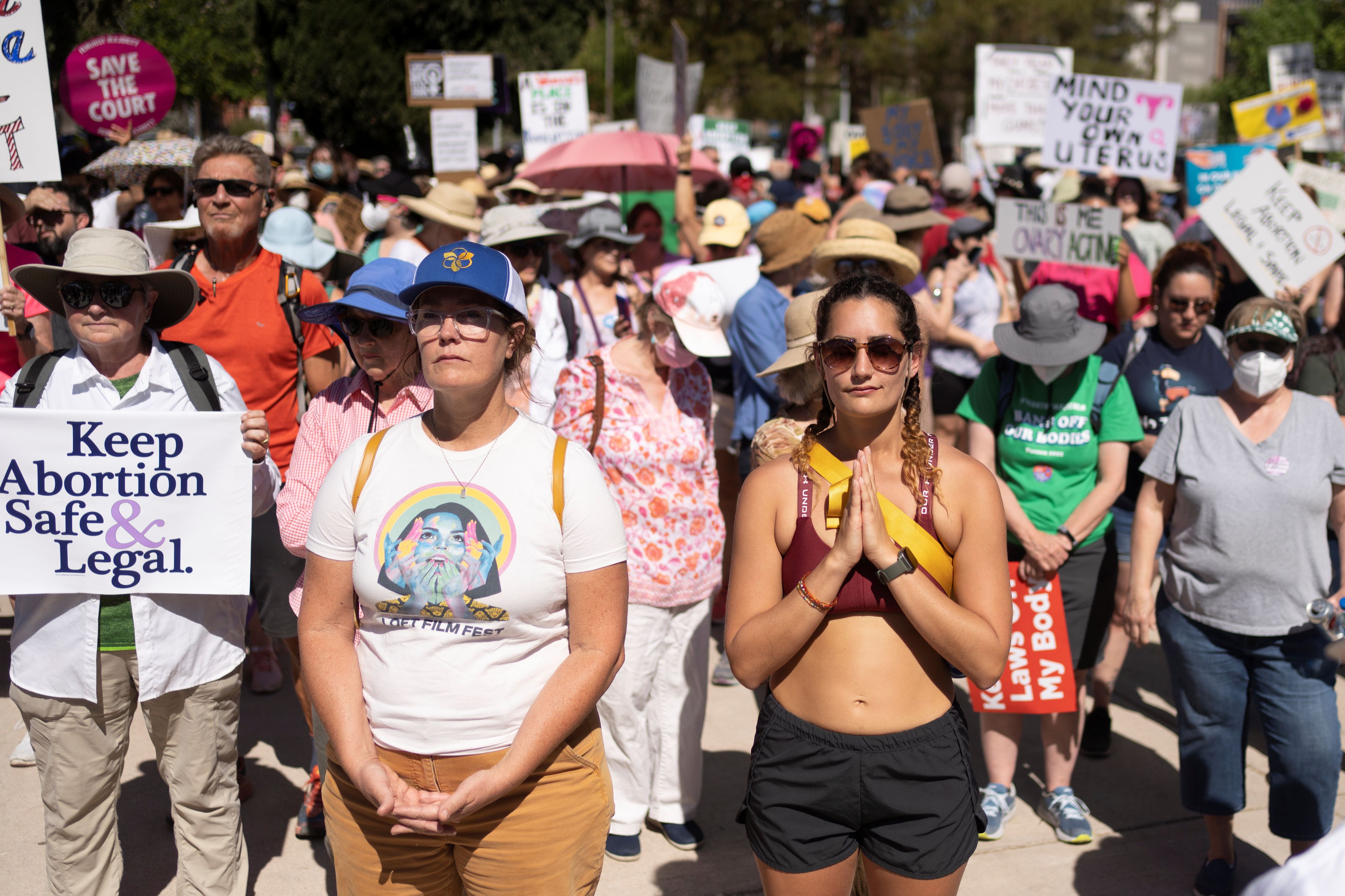 Pro-Choice-Aktivistinnen in den USA wehren sich gegen das drohende Abtreibungsverbot.