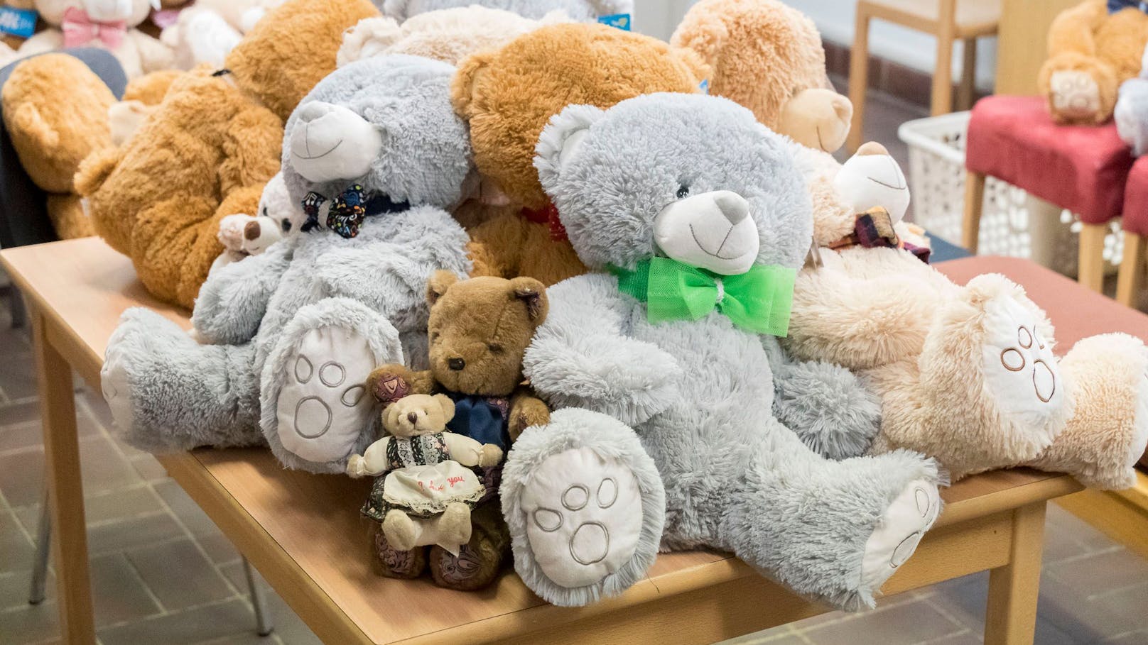 81 Teddybären wurden für ukrainische Kinder gesammelt.&nbsp;