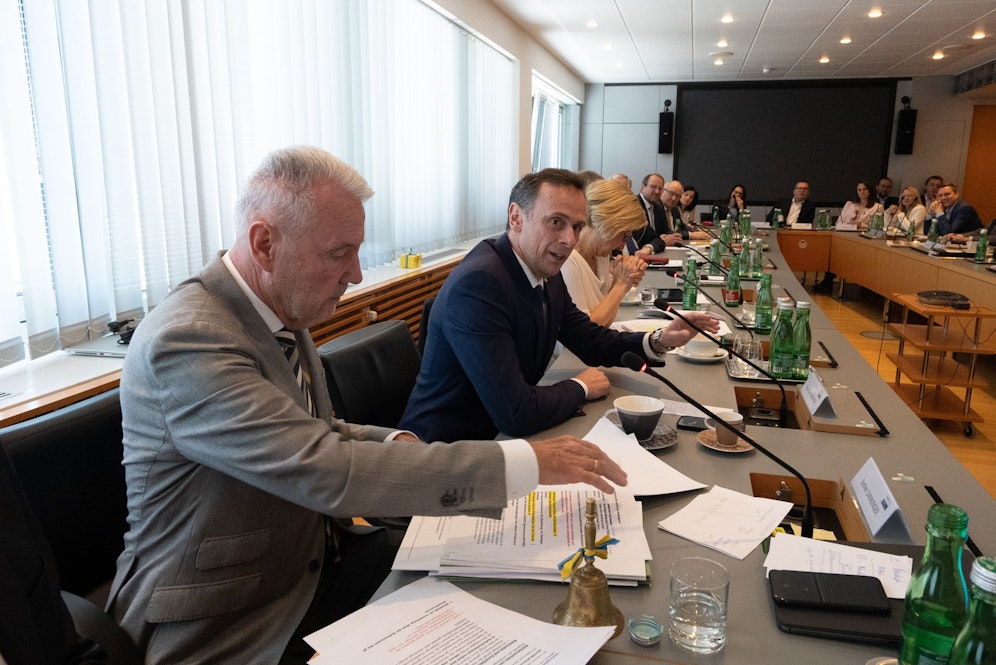 Jochen Danninger und sein Vorgänger Klaus Schneeberger (vorne)