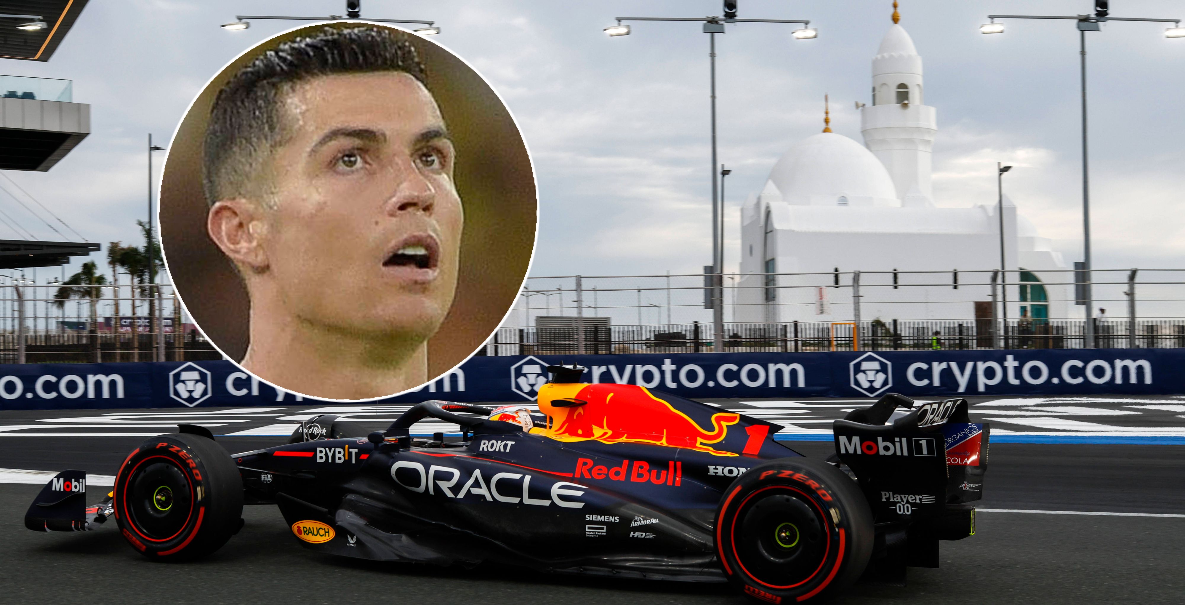 Cristiano Ronaldo ist heute bei der Formel 1 zu Gast