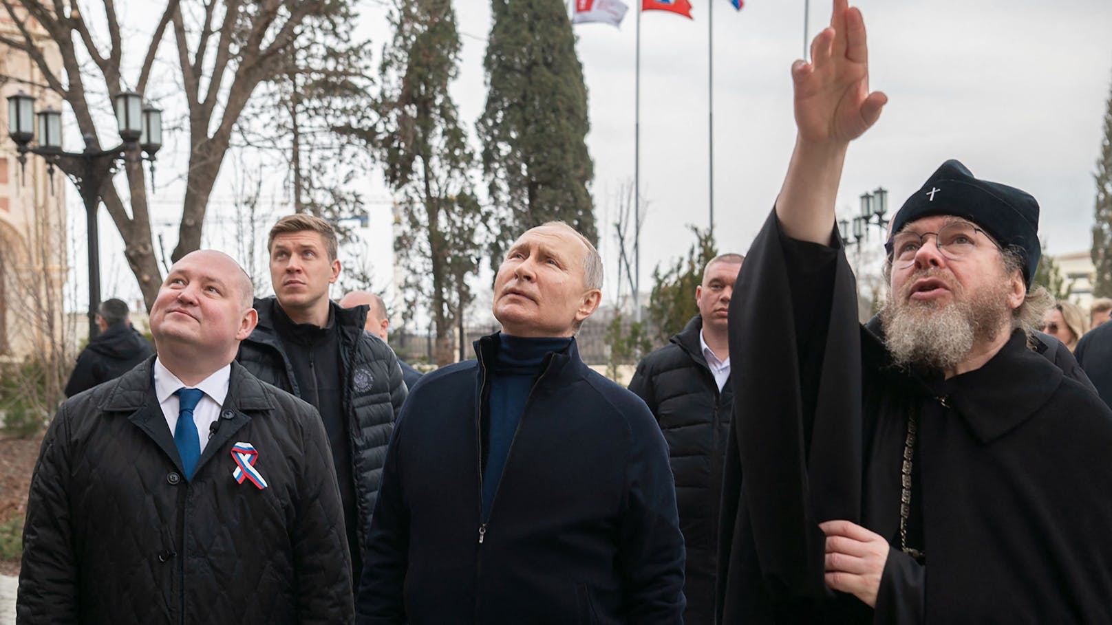 Kremlchef <strong>Wladimir Putin</strong> ist am Samstag zum neunten Jahrestag der Annexion der Krim auf die Halbinsel im Schwarzen Meer geflogen.