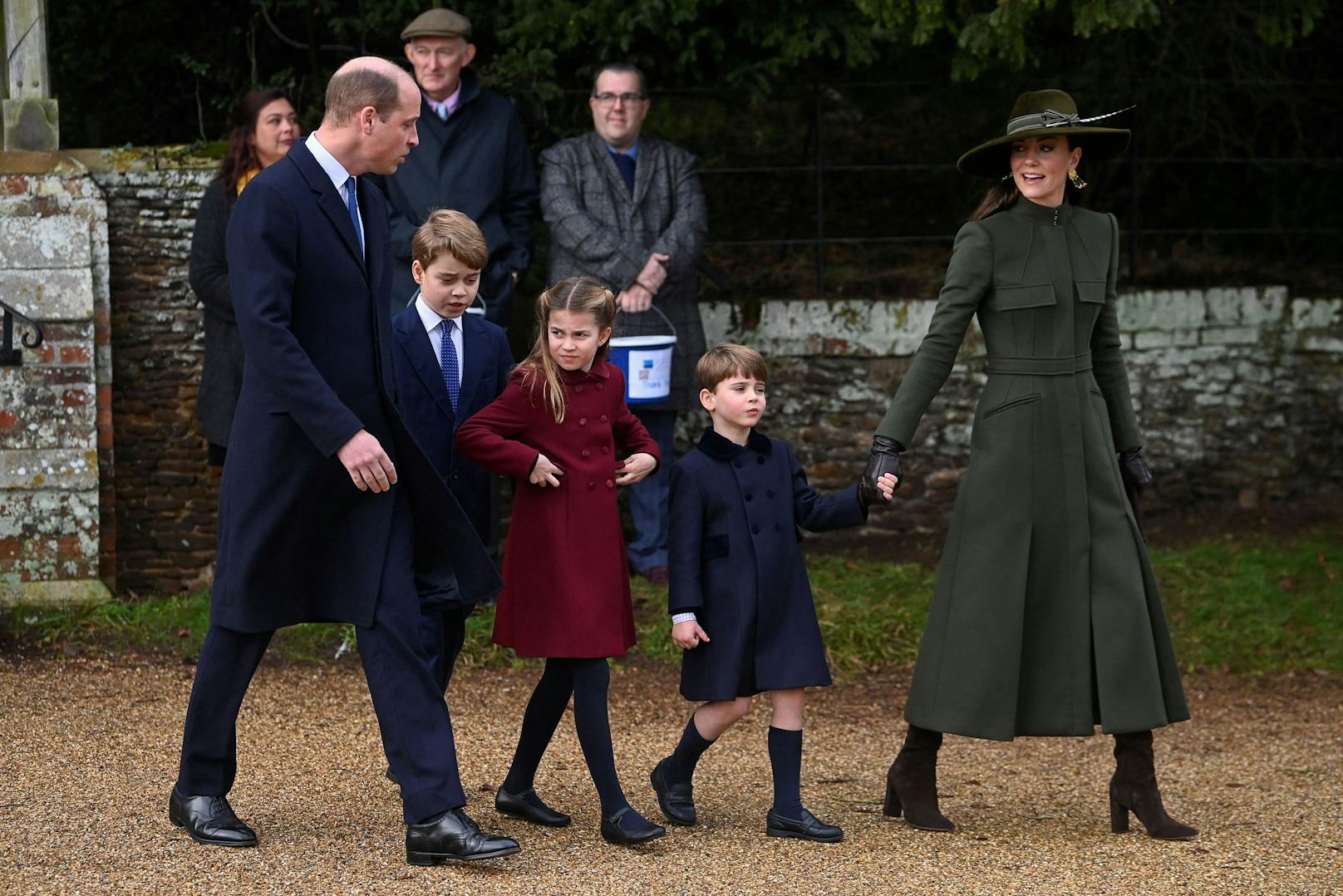 Die Familie Wales: Prinz William und Prinzessin Kate und ihren drei Kindern, George, Charlotte und Louis. 