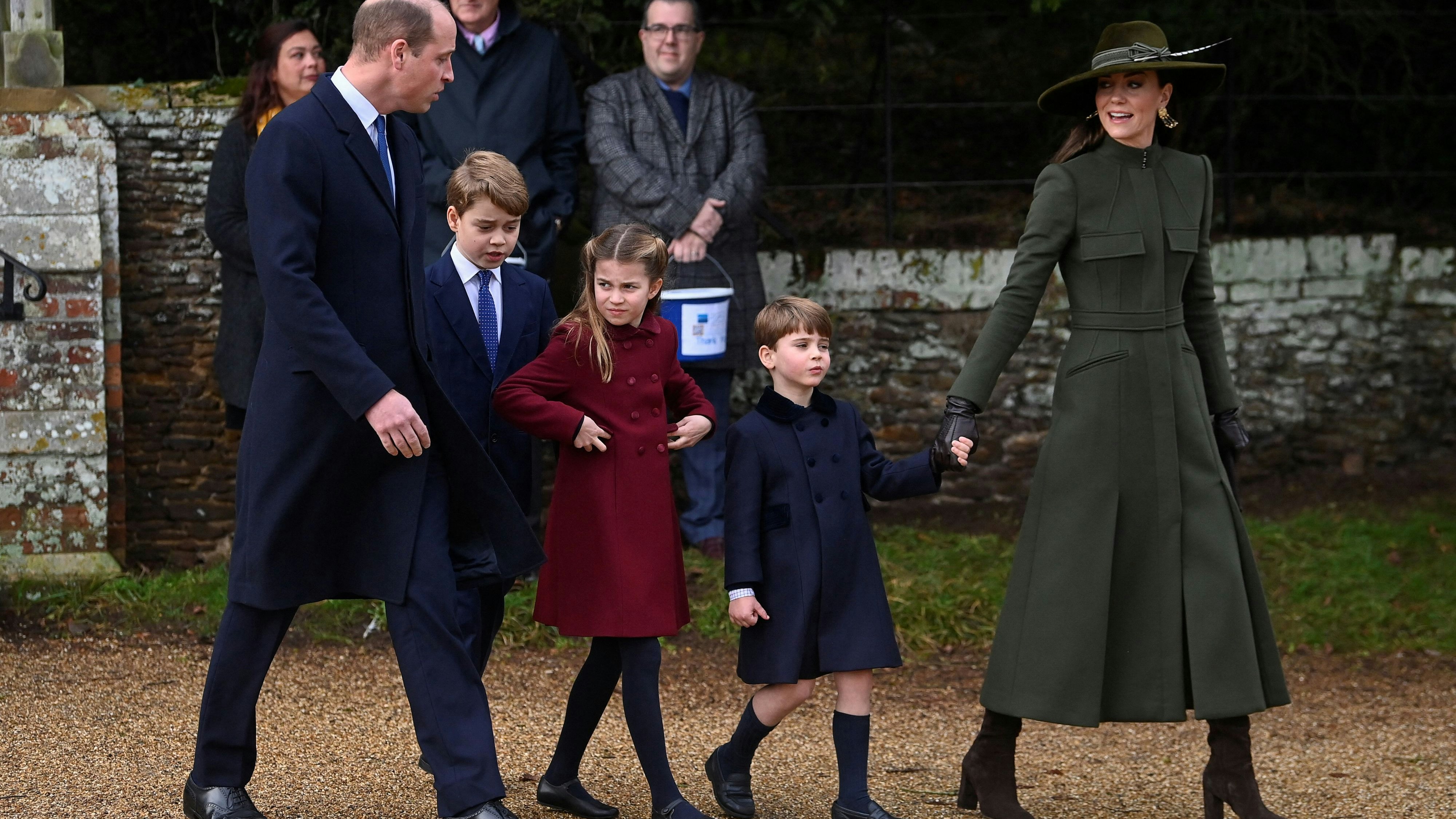 Prinz William und Prinzessin Kate mit ihren drei Kindern, George, Charlotte und Louis.