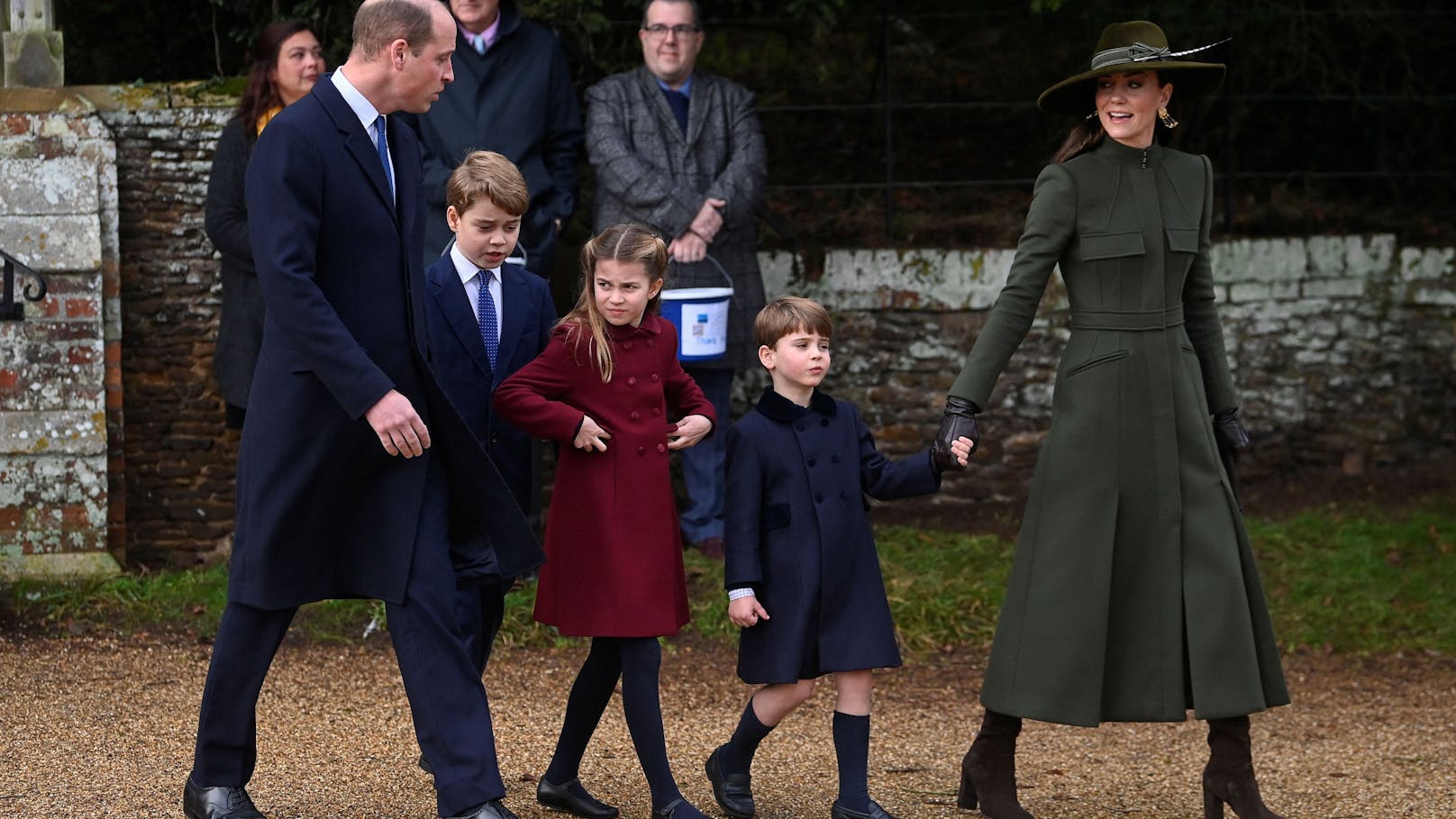 Prinz William und Prinzessin Kate mit ihren drei Kindern, George, Charlotte und Louis.
