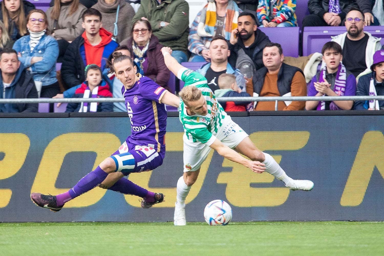 Wiener Derby zwischen der Austria und Rapid.