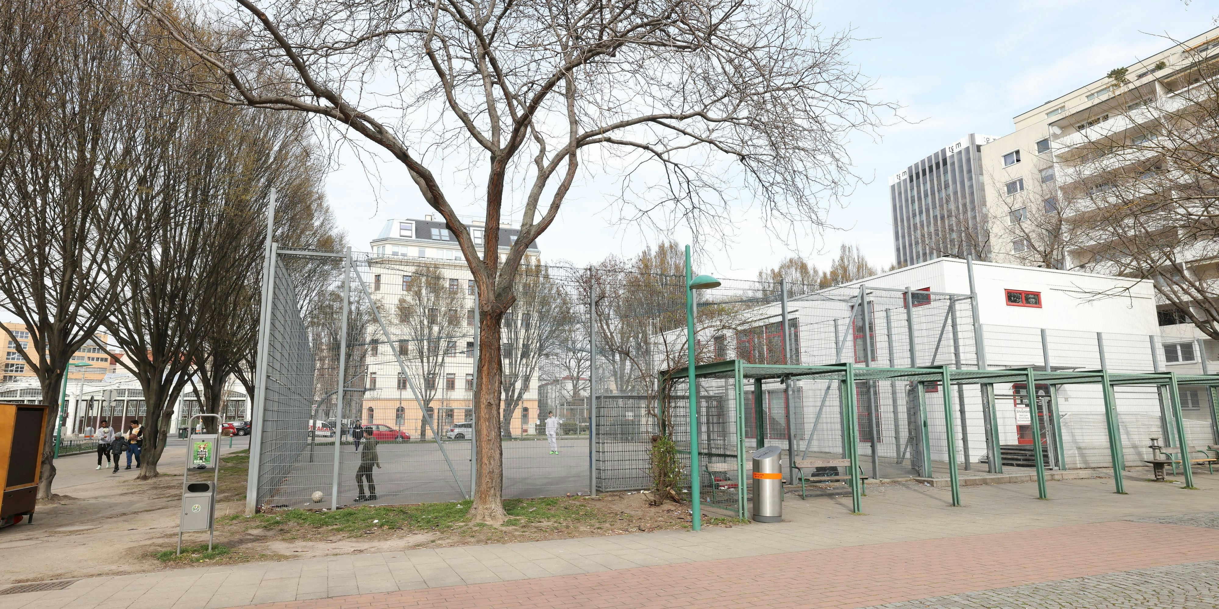 Eine 26-Jährige wurde in einem Fußballkäfig vergewaltigt.