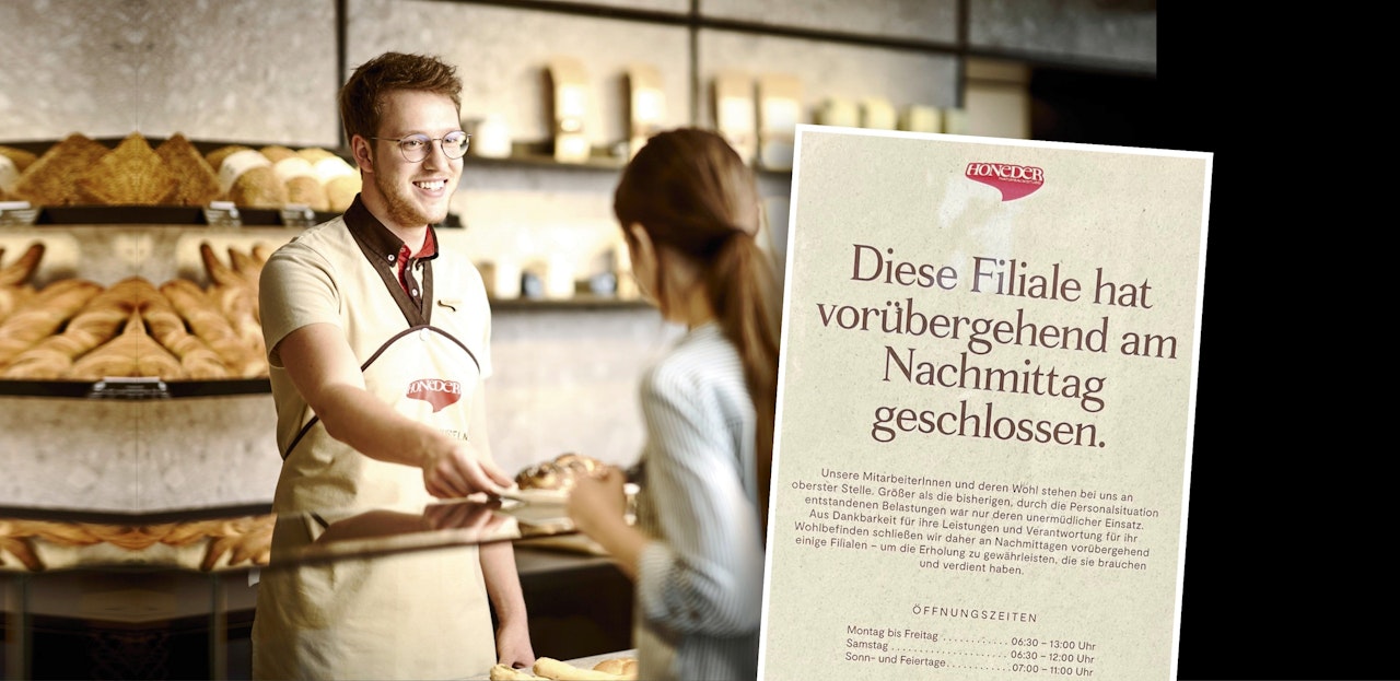 Heute.at - Personal-Mangel – beliebter Bäcker hat nachmittags zu