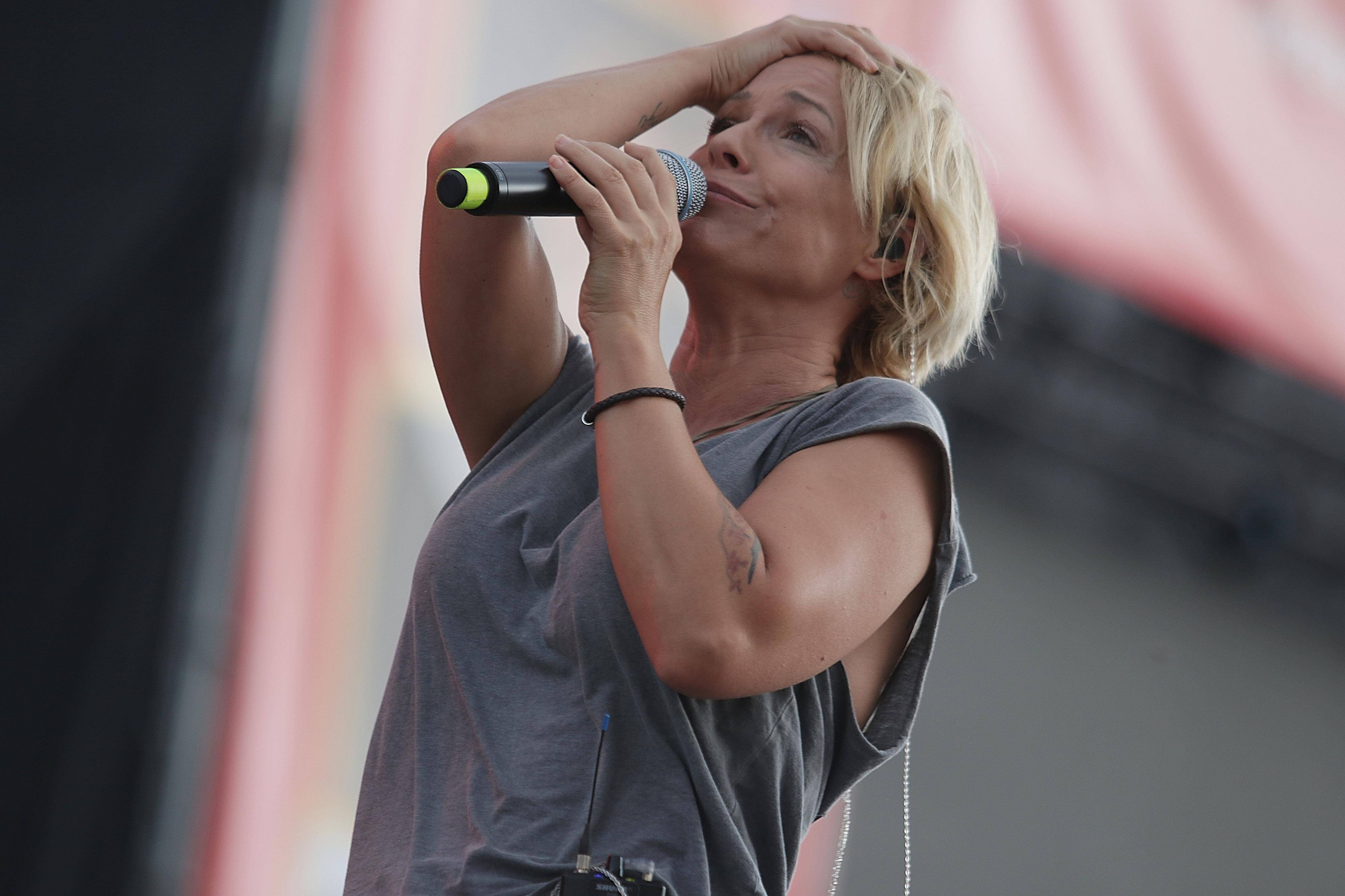 Schlager-Star Michelle musste ein Konzert unterbrechen.