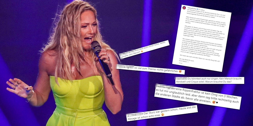 Für ihre Konzertabsage erhält Helene Fischer nicht nur Genesungswünsche.