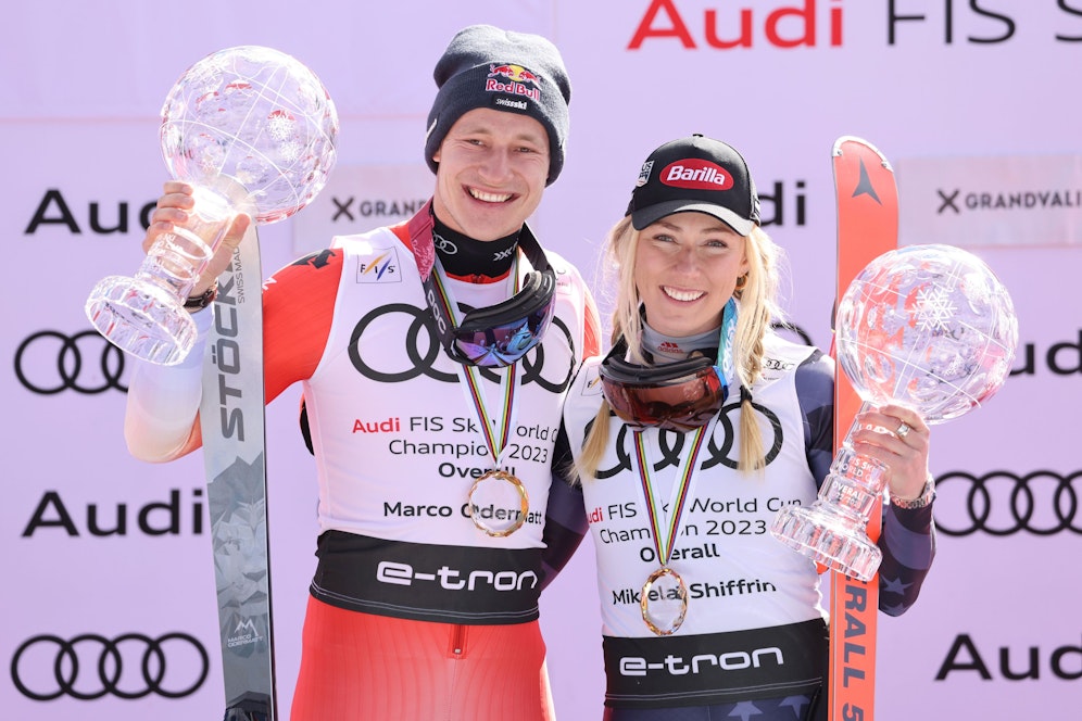 Marco Odermatt und Mikaela Shiffrin
