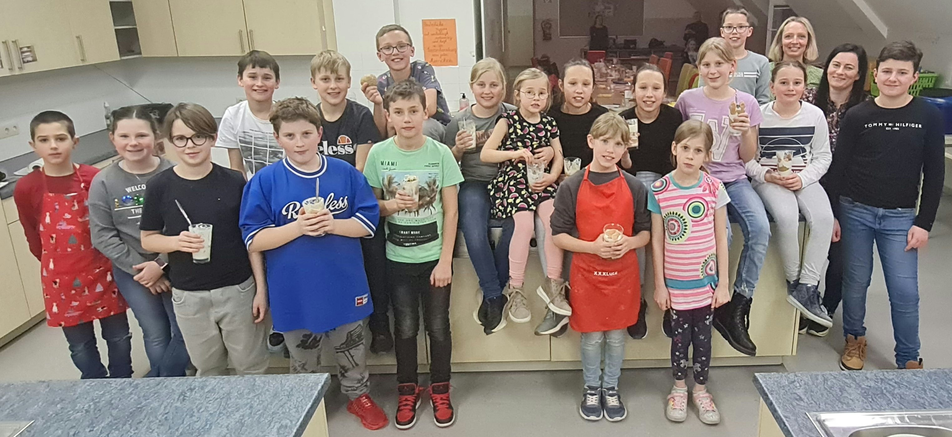 Die Kinder lernten im Kochkurs einiges über die Gesunde Küche.