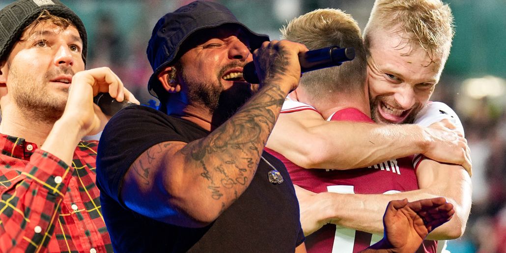 Paul Pizzera und Christopher Seiler besingen das ÖFB-Team.