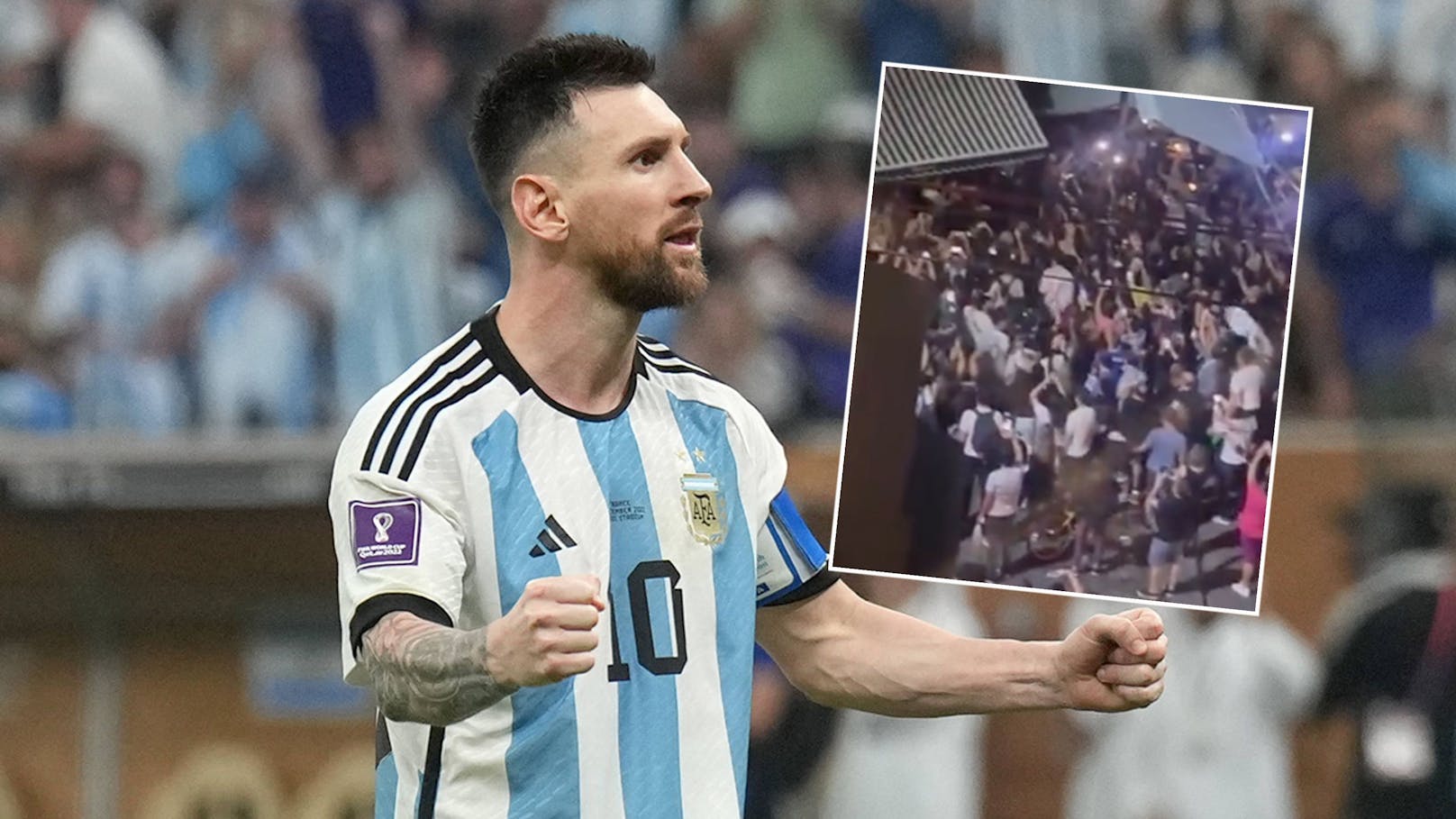 Fan-Ansturm auf Lionel Messi