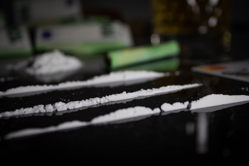 Symbolbild von vorbereitetem Kokain
