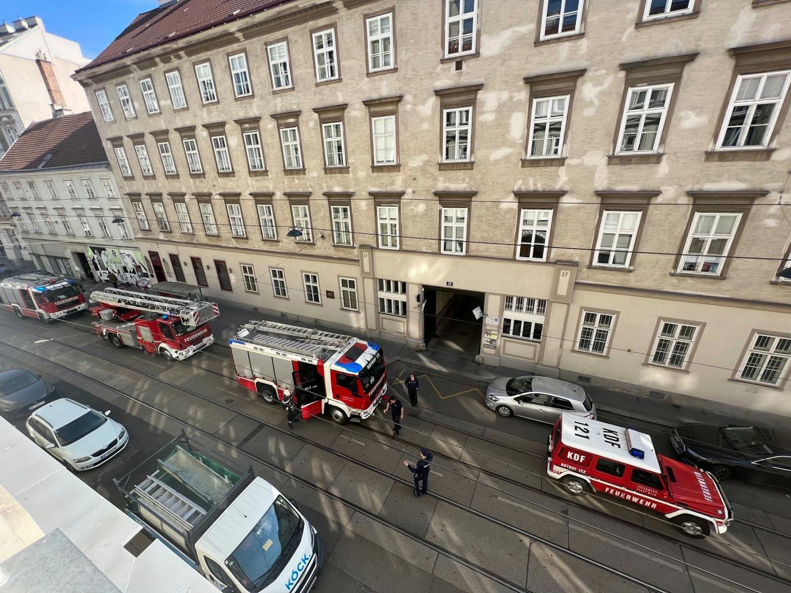 Feuerwehr-Einsatz in der Ungargasse (Wien-Landstraße)