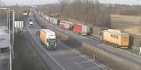 20 Kilometer reichte der Mega-Stau von Suben bis nach  Ried im Innkreis zurück.