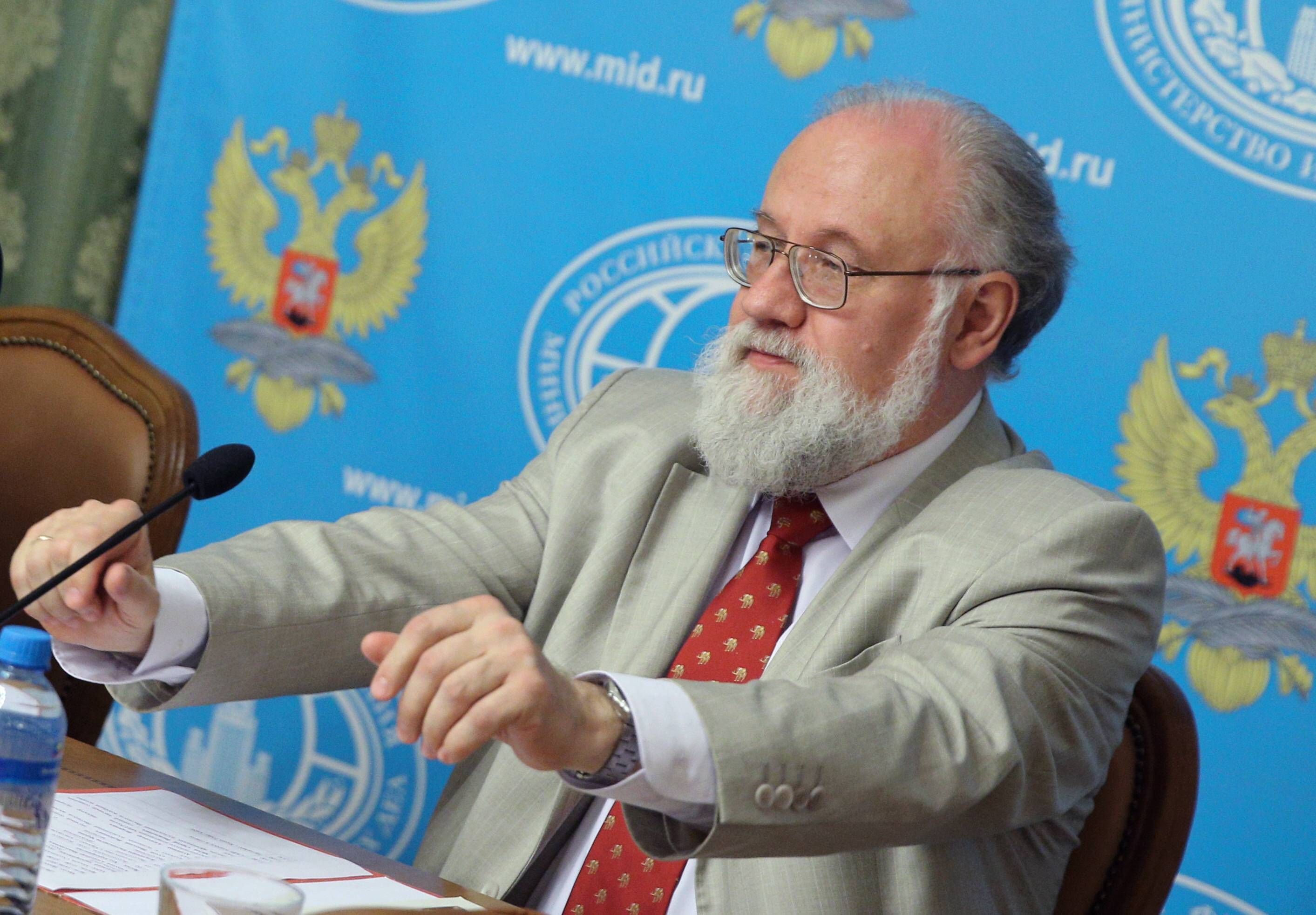 MOSCOW, RUSSIA. JUNE 23, 2015. Vladimir Churov, chairman of Russia s Central Election Commission, at a presentation of his book titled A journey to Morocco with Anastas Ivanovich Mikoyan . Mikhail Pochuyev/TASS PUBLICATIONxINxGERxAUTxONLY TS006729  Moscow Russia June 23 2015 Vladimir Churov Chairman of Russia S Central ELECTION Commission AT a PRESENTATION of His Book titled a Journey to Morocco With Anasta Ivanovich Mikoyan Mikhail Pochuyev TASS PUBLICATIONxINxGERxAUTxONLY TS006729