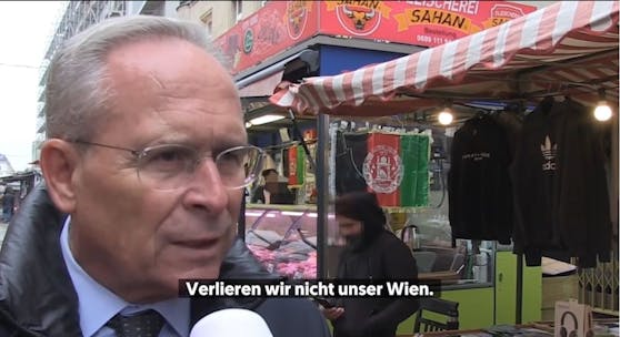 Wiens VP-Chef Karl Mahrer sorgt sich nach einem Lokalaugenschein am Brunnemarkt um "unser Wien".