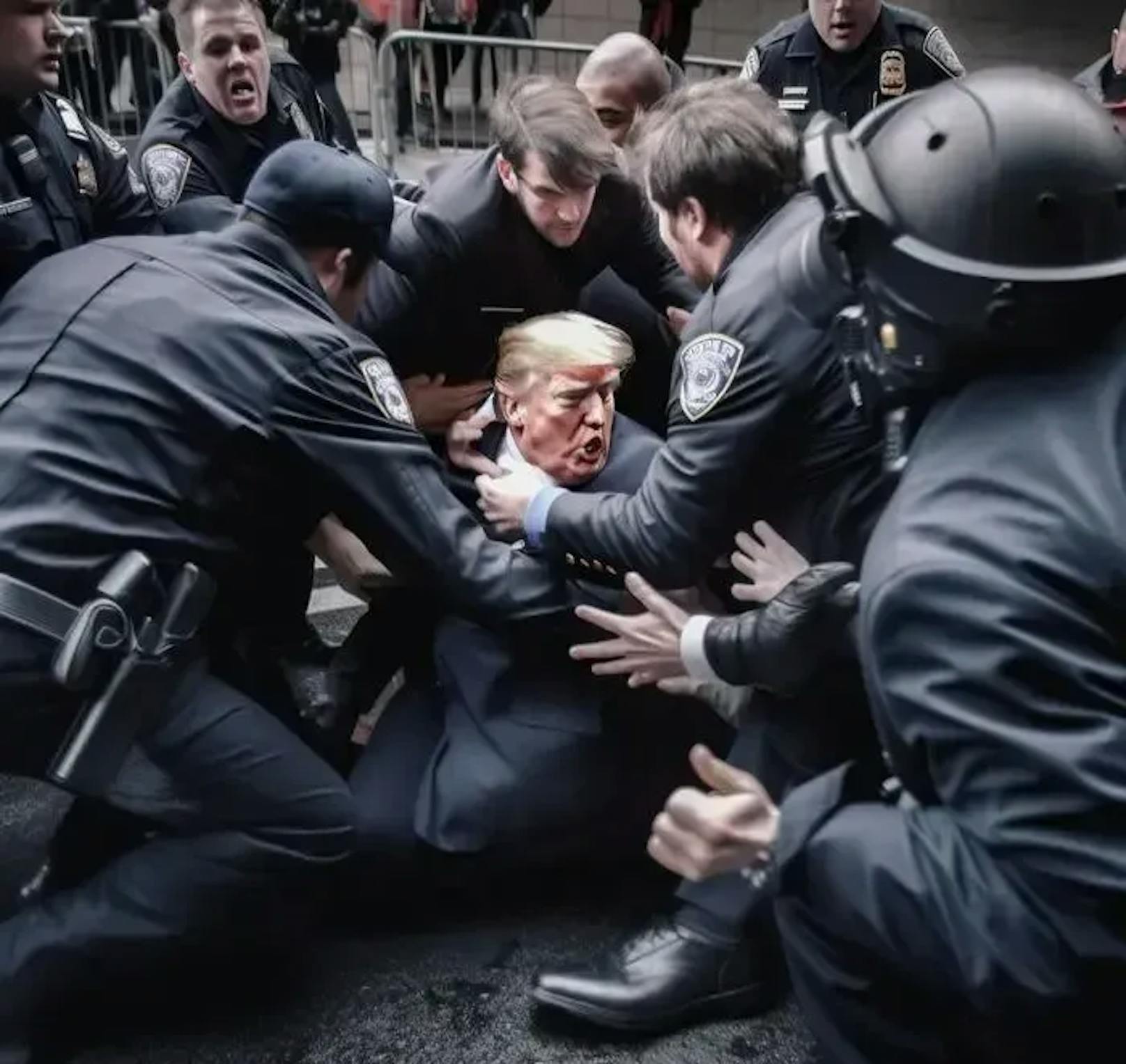 Anfang der Woche gingen Bilder von Donald Trumps scheinbarer Verhaftung um die Welt.&nbsp;
