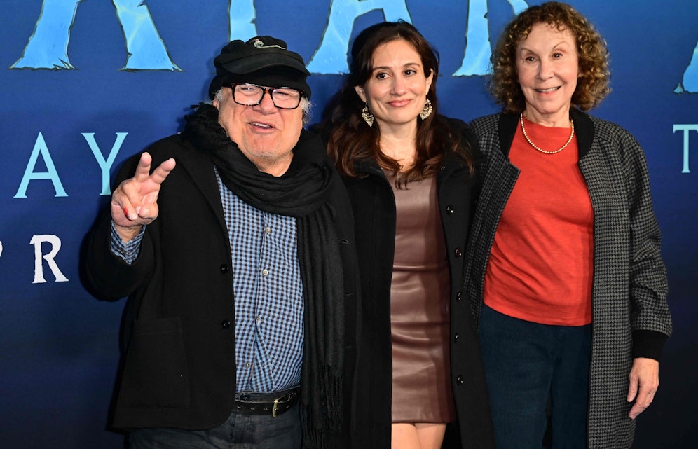 Danny Devito mit seiner Frau Rhea Pearlman und seiner Tochter Lucy.