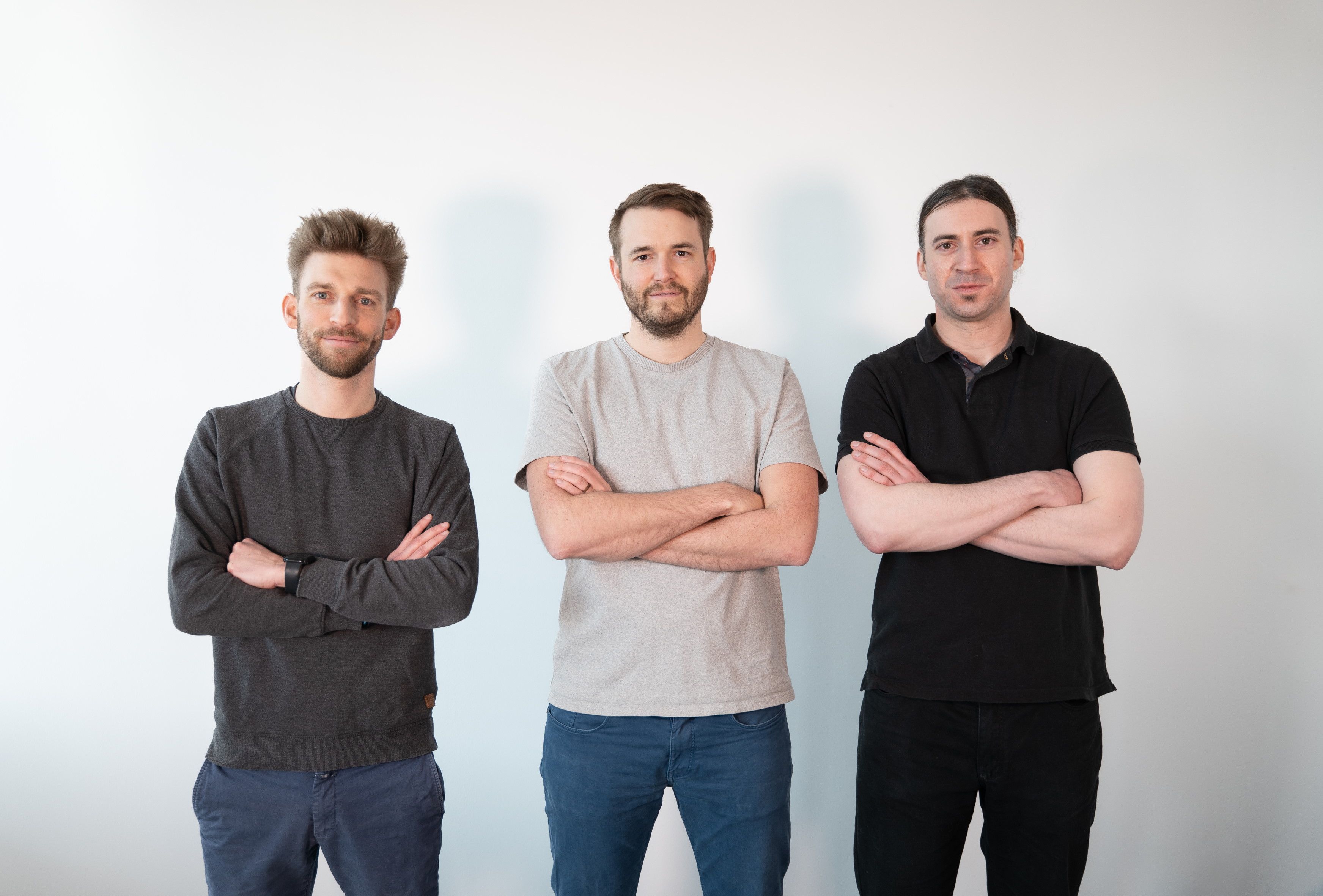 Die drei Gründer von refurbed (v.l.n.r.): Kilian Kaminski, Peter Windischhofer und Jürgen Riedl.