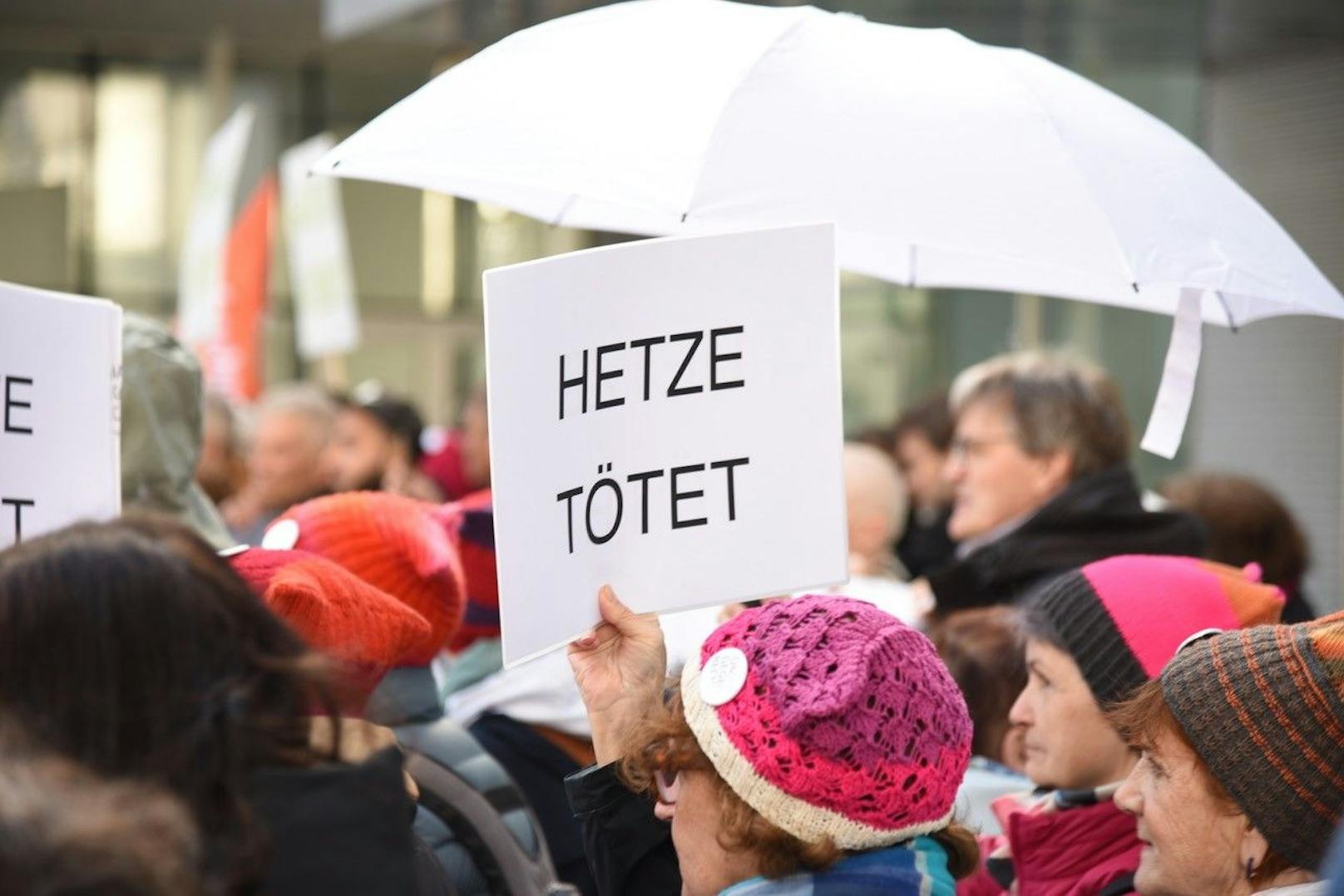 "Hetze tötet": Demo in St. Pölten am 23. März 2023